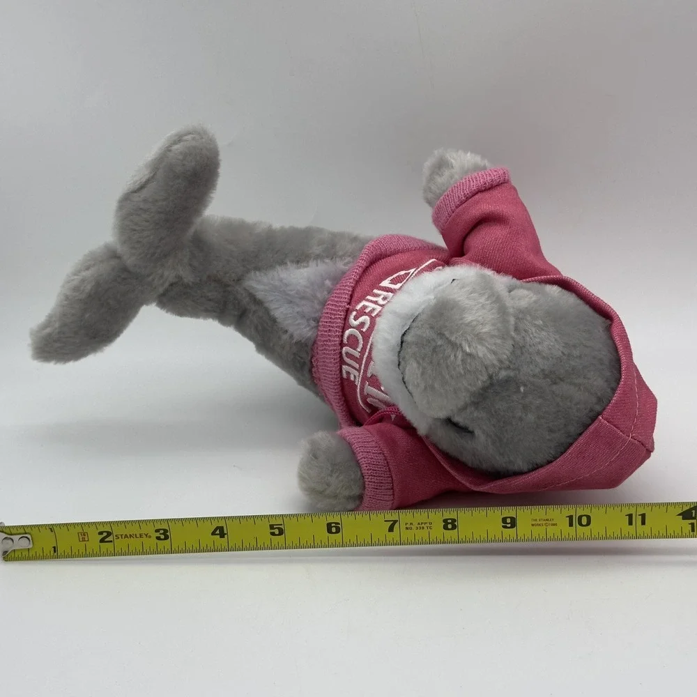 The Petting Zoo Sea World Rescue Plush Dolphin Pink Hoodie‎ 10